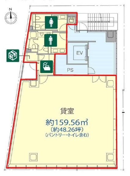 BIZCORE神田須田町8F 間取り図