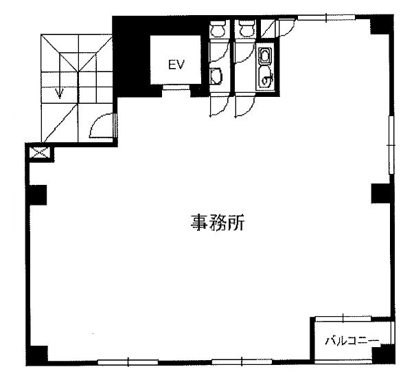 箱崎KRビル2F 間取り図