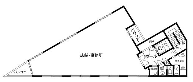 パレ・ドール王子ビル3F 間取り図