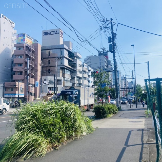 蒲田ビル ビル前面道路