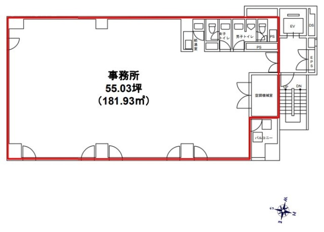 にしかわビル2F 間取り図