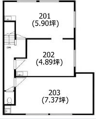 根木ビル203 間取り図