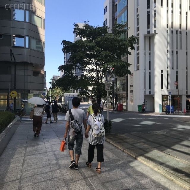 紙パルプ会館 ビル前面道路