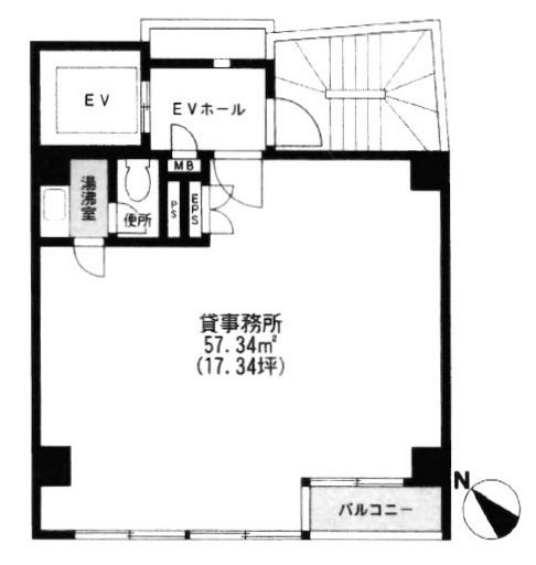 中目黒ウィングビル2F 間取り図