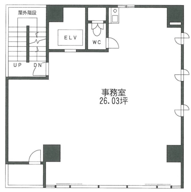 浜町プログレスビル3F 間取り図