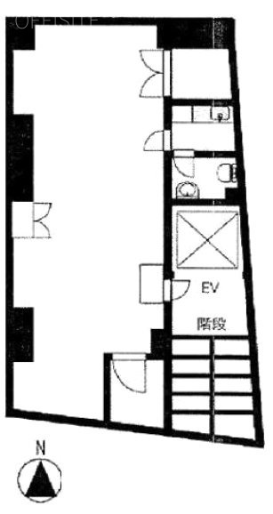 ガーベラ天神ビル5F 間取り図