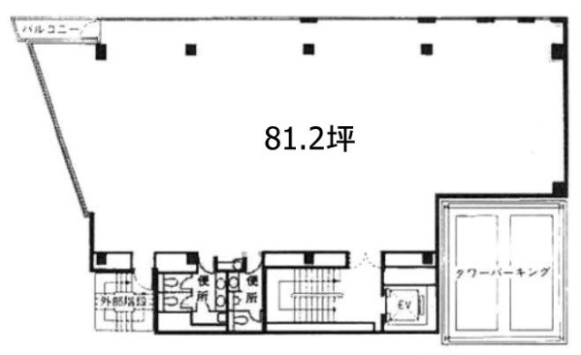 東神田堀商ビル6F 間取り図