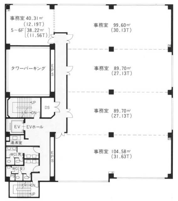 住友生命北千住ビル3F 間取り図