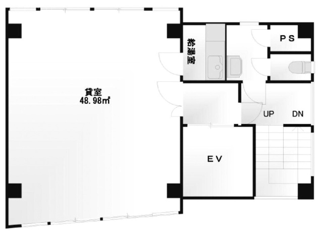 ヤマックス関町北ビル2F 間取り図