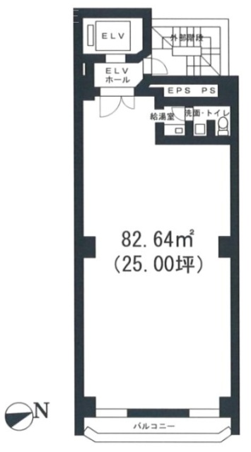 イワモトビル8F 間取り図