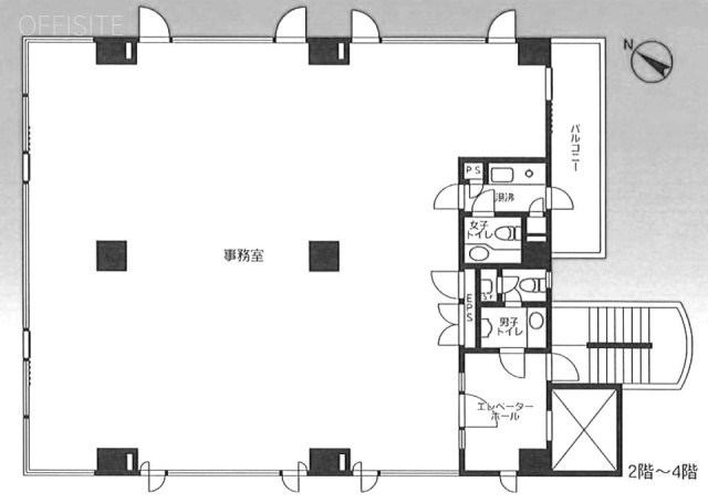 ワットビル2F 間取り図