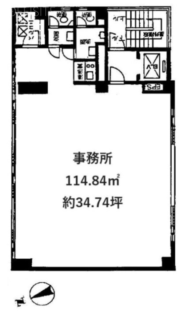 内田ビル4F 間取り図