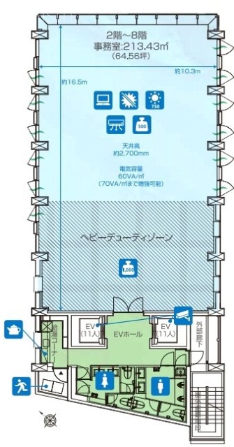 VPO赤坂5F 間取り図