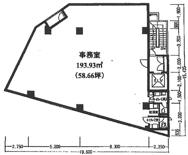 五反田増島ビル6F 間取り図