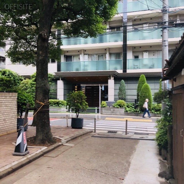 エルセリート赤坂 ビル前面道路