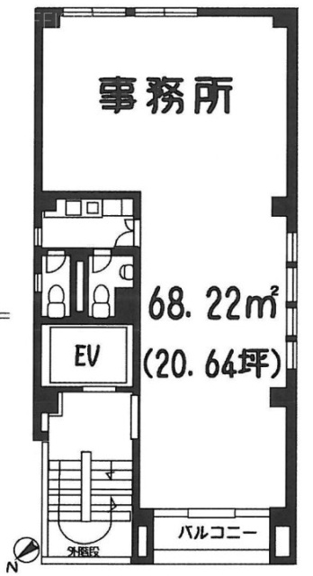 エイム人形町ビル5F 間取り図