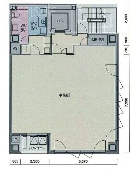 マオビル8F 間取り図