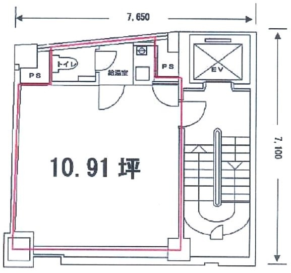 陽光銀座ビル6F 間取り図