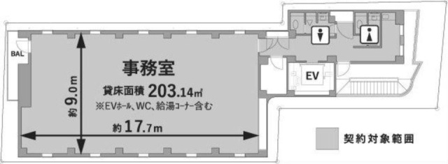 神保町SF1403 間取り図