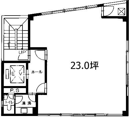 京橋第三長岡ビル7F 間取り図