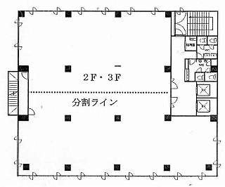 西新宿豊国ビル4F 間取り図