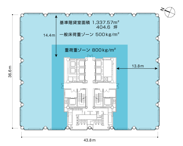 赤坂溜池タワー8F 間取り図