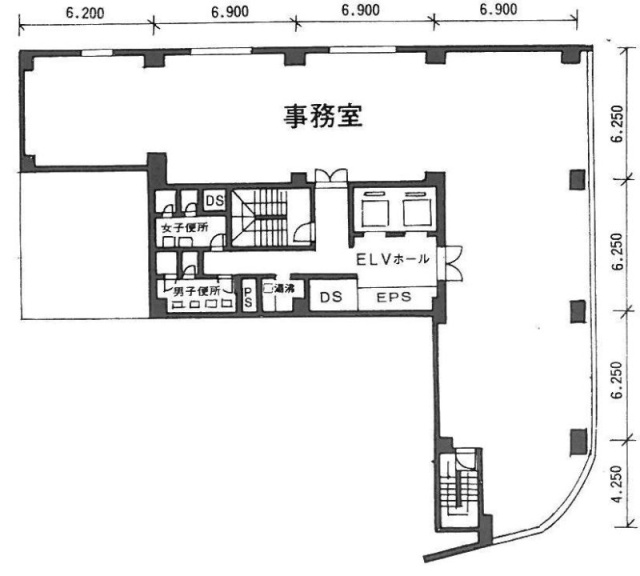 日本橋TSビル4F 間取り図