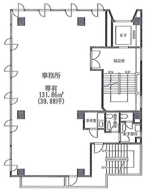 川越大森ビル7F 間取り図