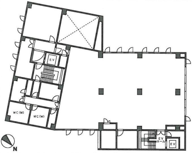 山甚ビル5F 間取り図