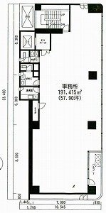 ホンダ御徒町ビル7F 間取り図