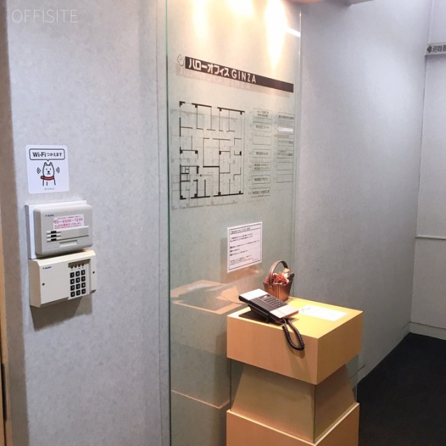 新保ビル(ハローオフィスGINZA) 受付