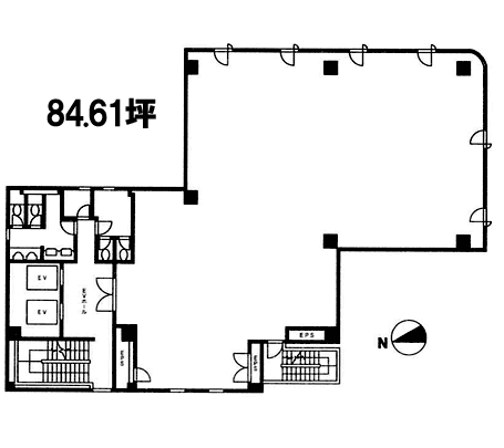 築地安田第2ビル5F 間取り図