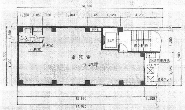 五反田丸江ビル7F 間取り図
