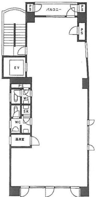 芝加賀ビル5F 間取り図