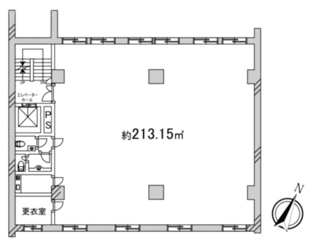 日本ロードビル6F 間取り図