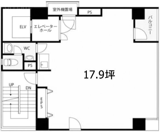 日宝神田ビル2F 間取り図