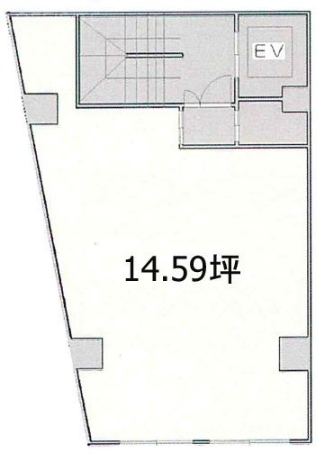 第十二岡崎ビル6F 間取り図