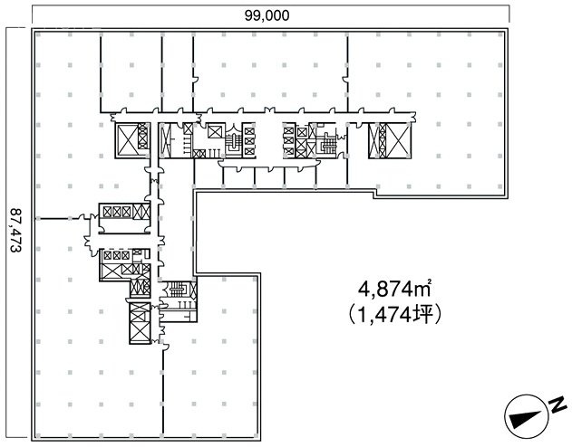 新国際ビル4F 間取り図