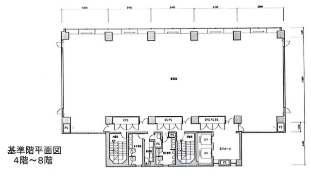 都五反田西館ビル8F 間取り図