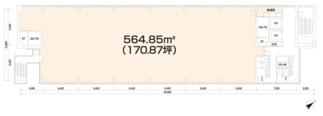 住友不動産竹芝ビル3F 間取り図