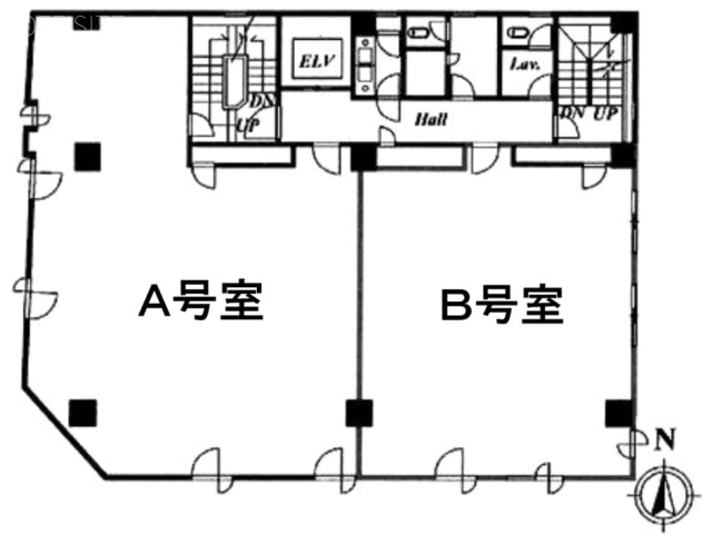 銀座スワロービルA 間取り図