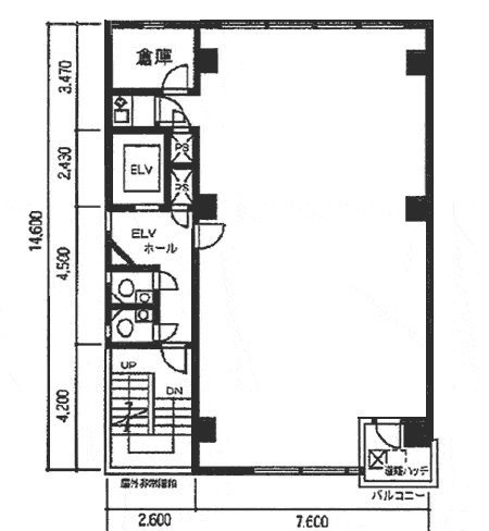 荒久ビル1F 間取り図