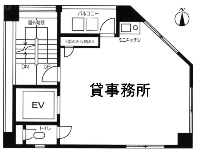 ポモドーロ清洲橋通りビル6F 間取り図