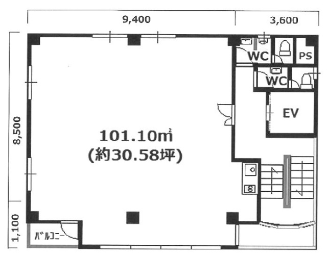 EDIH富ヶ谷(エディー富ヶ谷)3F 間取り図