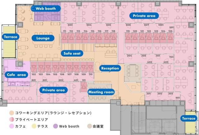 ELK SHIBUYA(関電不動産渋谷ビル 5階)10名 窓有 間取り図