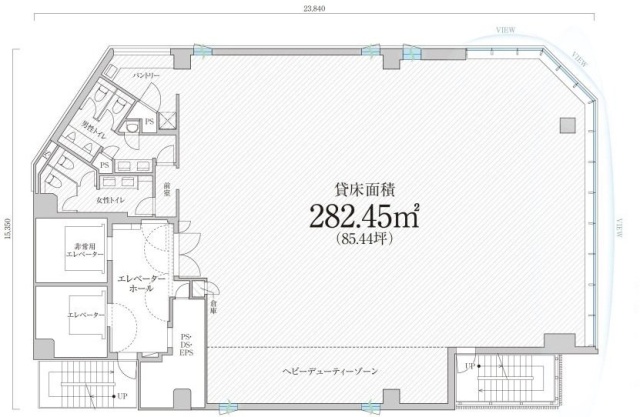 PMO新橋Ⅱ3F 間取り図