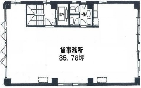 オクミヤ興産ビル4F 間取り図