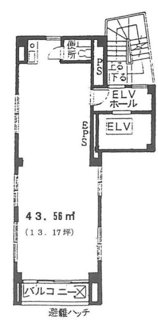 原宿こみやビル8F 間取り図