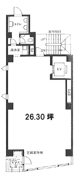 八幡日本橋小網町ビル2F 間取り図