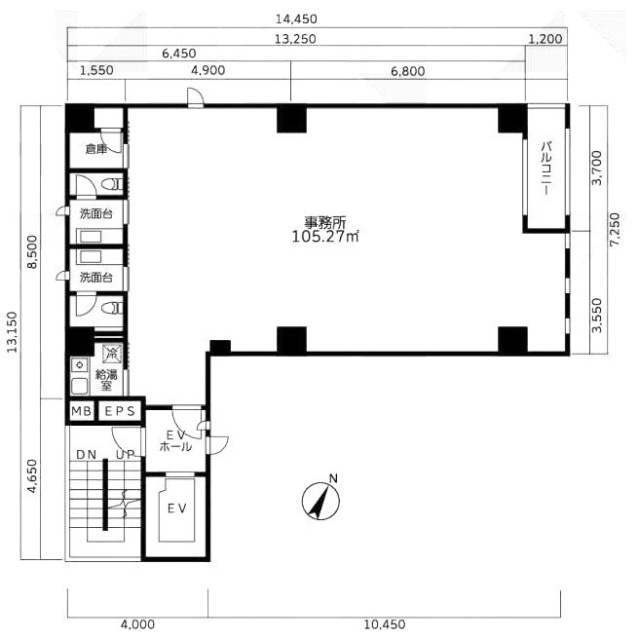 KAMAYAビル4F 間取り図